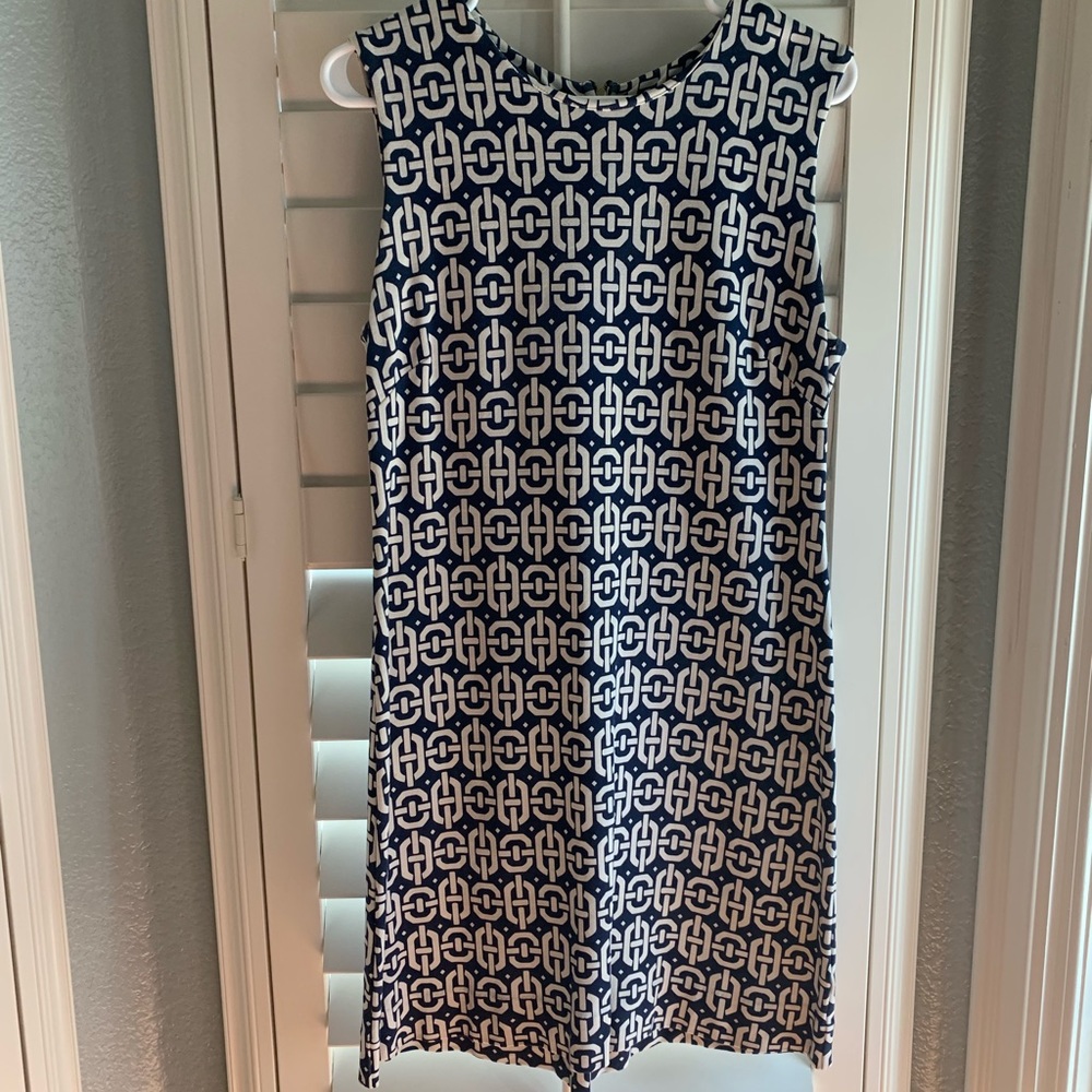 Banana republic ponte geo pattern 10p dress